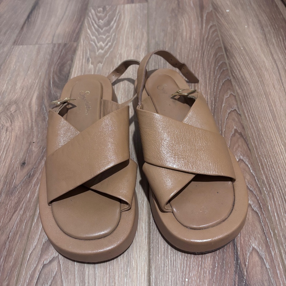 Leather Seychelles Platform Sandals